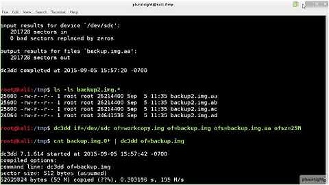 Kali Linux - vid 19 - Howto use forensic image acquisition and burning tool (dc3dd) - Linux Academy