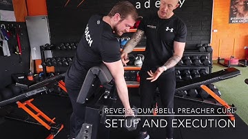 Reverse Dumbbell Preacher Curl