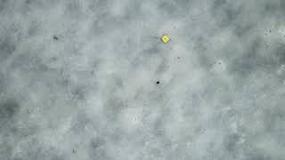 Riga Latvia Ice Fishing Drone On Frozen River Dji Mavic Footage