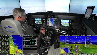 King Air B200 type-specific AATD Emergency descend demonstration - Precision Flight Controls