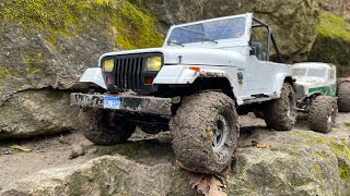 Rc Mashigan with upgrades and a long  running video. Get an Rc crawler and go outside.  🛻🪨⛰🌳🌲🐐
