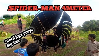 Big Size Black Spider-Man 4 Meter Dr Kp Paku Haji Balaraja