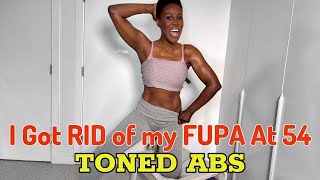 HOW TO GET RID OF BELLY FAT & THAT FUPA AT 54! FAB ABS WITH A CHAIR FOR THOSE WITH KNEE ISSUES!