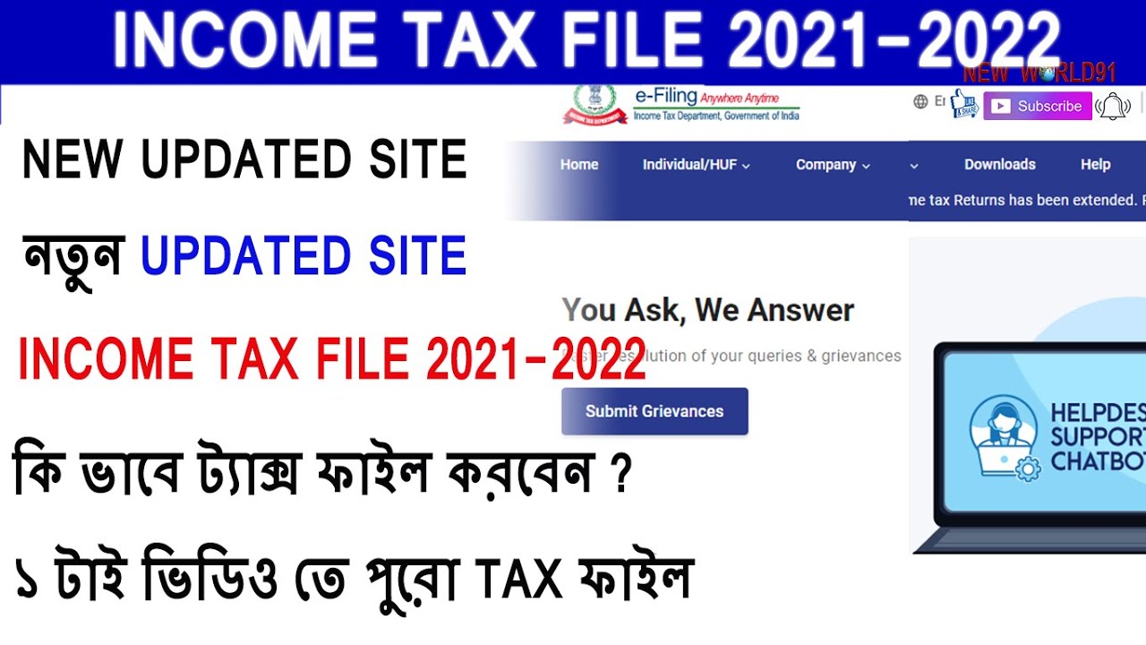 tax return filing 202122Bengali(Detail Tax file 20212022