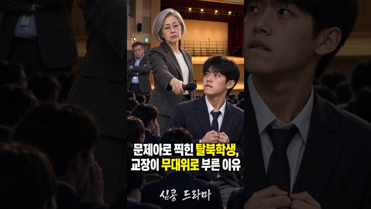 문제아로 찍힌 탈북학생, 교장이 무대 위로 부른 이유 #심콩드라마 #숏드라마 #감동드라마