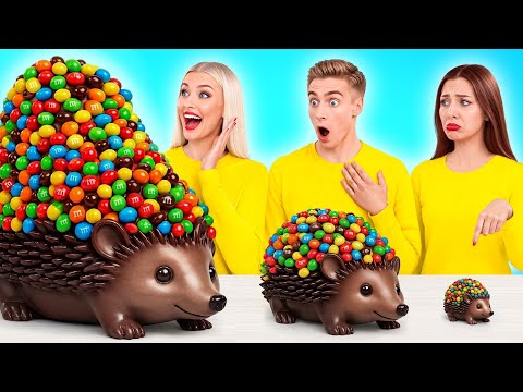 אתגר מזון גדול, בינוני או קטן | מתיחות וטריקים מטורפים Multi DO Challenge