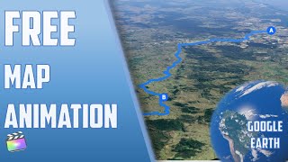 Travel map animation in 50 seconds! | Google maps + Google Earth