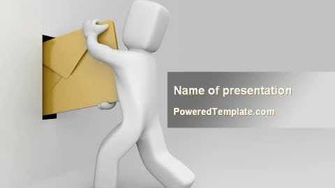 Post A Letter PowerPoint Template by PoweredTemplate.com