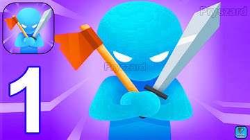 Draw Smash - Gameplay Walkthrough Part 1 Levels 1-12 Draw It Saber Weapon Fight (Android, iOS)