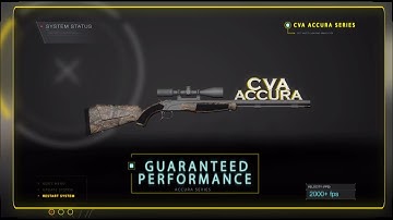 CVA Accura Muzzleloader Rifle Series - 2016 Commercial