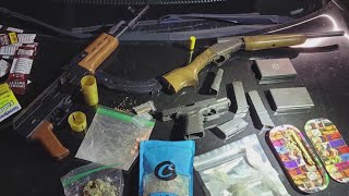 4 arrested after illegal guns found, including AK-47, near downtown Austin