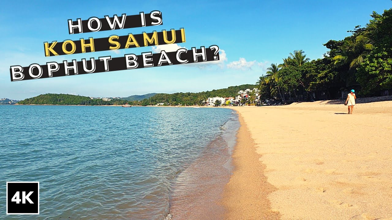 How is Koh Samui ? How is Samui Bophut Beach ? Thailand 4K Walking on a Tropical Island