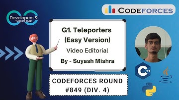 G1. Teleporters (Easy Version) | Codeforces Round #849 (Div. 4) | Codeforces | DCC NIT-A