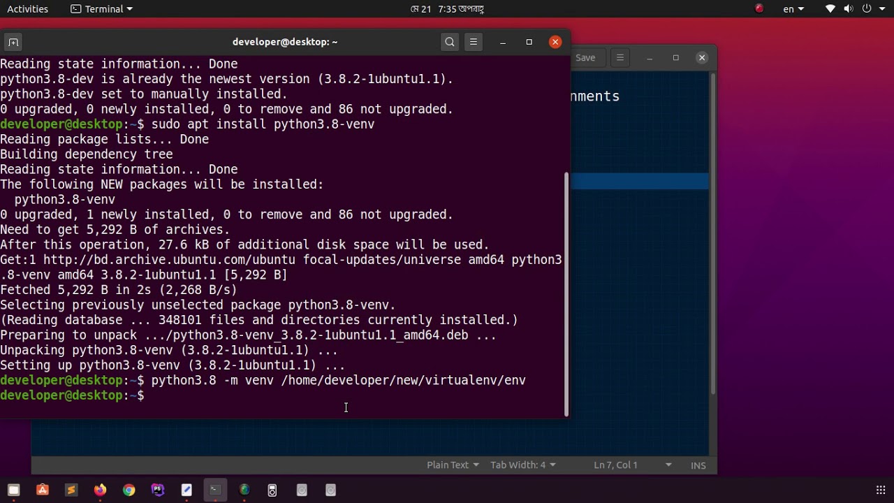 How To Install Python3.8 Virtual Environment | Create Venv | Activate Venv On Ubuntu 20.04