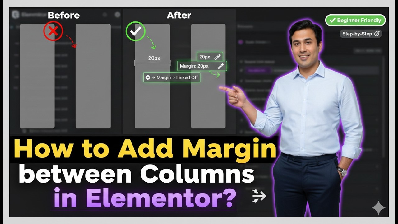 How to Add Margin between Columns in Elementor? - YouTube