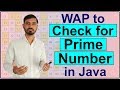 Program to Check Whether A Number is Prime or Not in Java by Deepak