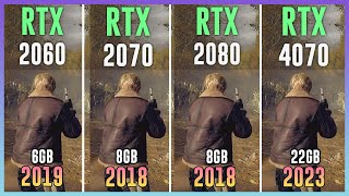 RTX 2060 vs RTX 2070 vs RTX 2080 vs RTX 4070 - Test in 12 Games