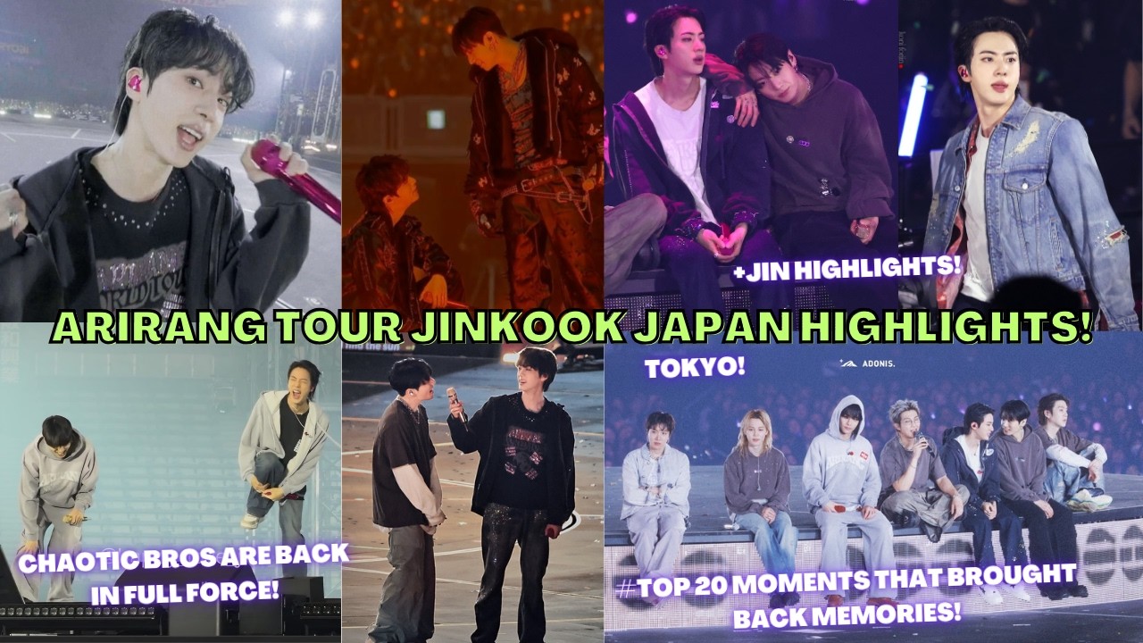 JIN & HIS BROS] JIN & JUNGKOOK Highlights for Arirang in Tokyo