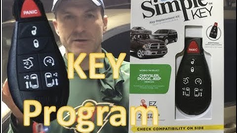 One KEY Program NEW KEY FOB Dodge Grand Caravan 2008-2019 NO Dealership single Replacement