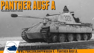 Rare WW2 Panther Ausf.A early and late footage - Panzerkampfwagen V.