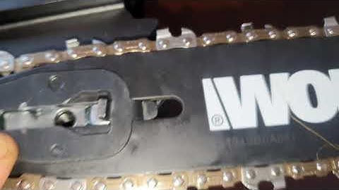 How to put Worx electric 10 inch chainsaw saw on