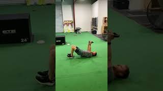 2-leg Valslide Hamstring Curl w/KB Hold