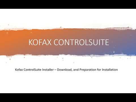Kofax ControlSuite - How to download ControlSuite software installer