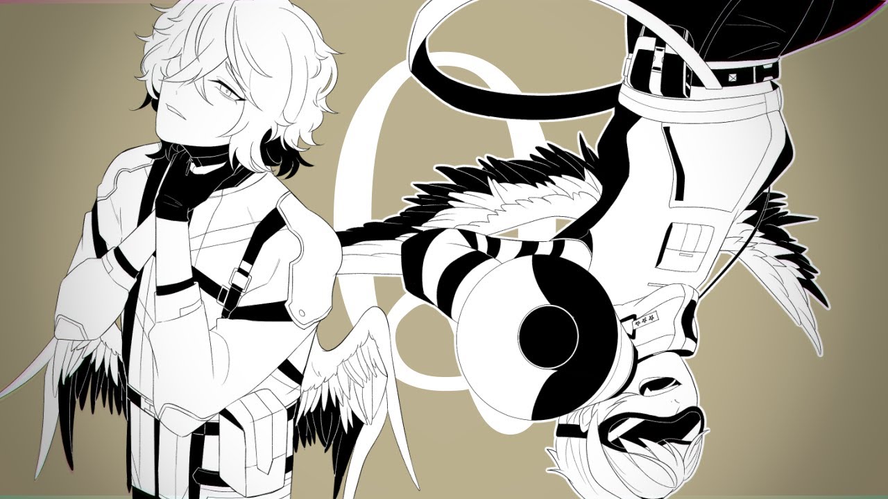 【エリオスR】ネガポジで「Q」【手描き】