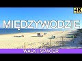 Międzywodzie - Poland, walking in Międzywodzie | 4K