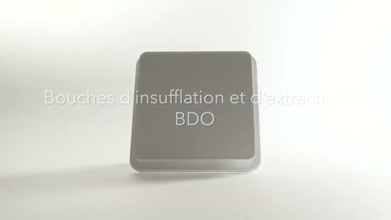BOUCHE D'EXTRACTION REGLABLE - BDO design - Pour VMC Idéo