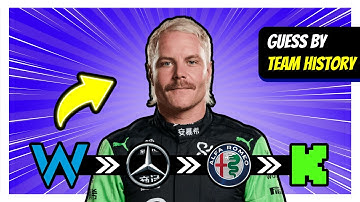 GUESS THE F1 DRIVER BY THEIR TEAM HISTORY