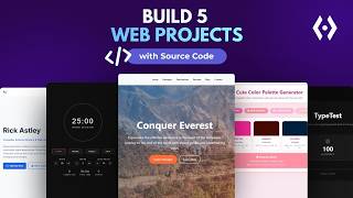 5 Portfolio-Ready Projects for Beginners in 11 hours | Full Web Development Course for Beginners