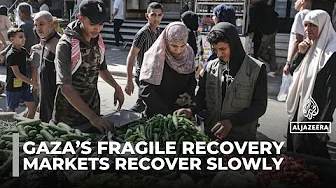 Gaza’s markets recover slowly as residents battle costly cash withdrawals