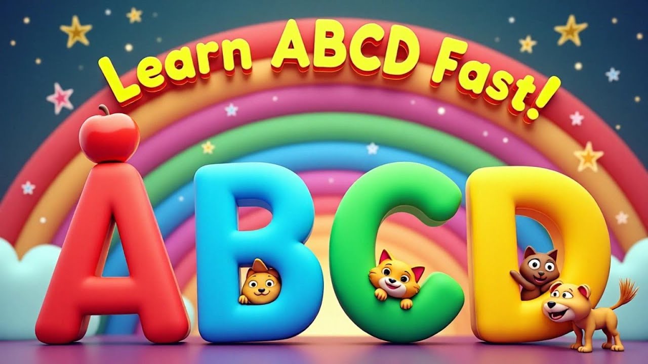 Fun ABCD Learning for Kids | Alphabet Drawing A to Z-4 - YouTube