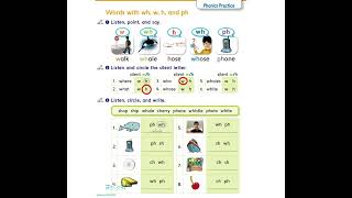 We can 2 Phonics practice / Words with wh, w, h, and ph الصف الثاني، الثالث، الرابع والخامس