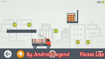 Brain It On : The Wood Trucks Level 1-7  Brain physic level 1-7 Android Solution