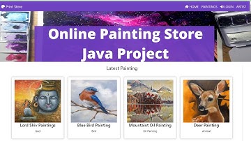 Online Painting Store Java Web Project | Advance Java Project using Servlet,Jsp ,Mysql Project