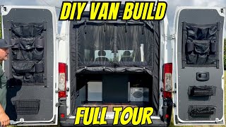 Ram Promaster Driveway DIY Van Build - FULL TOUR