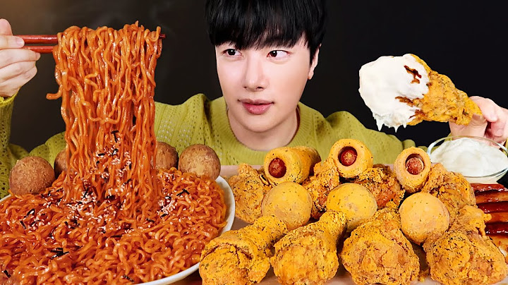 SUB)불닭볶음면에 뿌링클 치킨 먹방 🔥✨(ft. 뿌링치즈볼, 뿌링핫도그, 소떡소떡) 꿀조합 리얼사운드 Fire Noodles Prinkle Chicken Mukbang asmr
