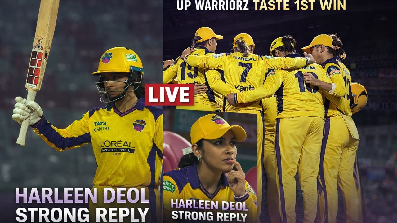 Harleen ne diya jordaar reply! Match-winning innings se UP Warriorz ne taste ki pehli win