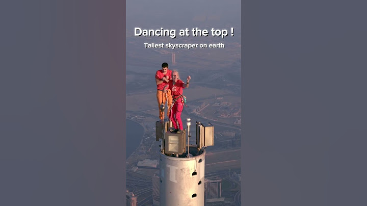 At the top of the tallest skyscraper on earth !
