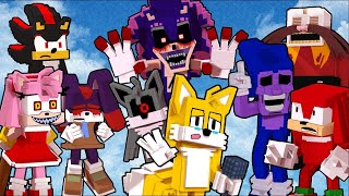 Chasing  but everyone Sings it   Tails exe x Friday Night Funkin' Minecraft Animation FNF