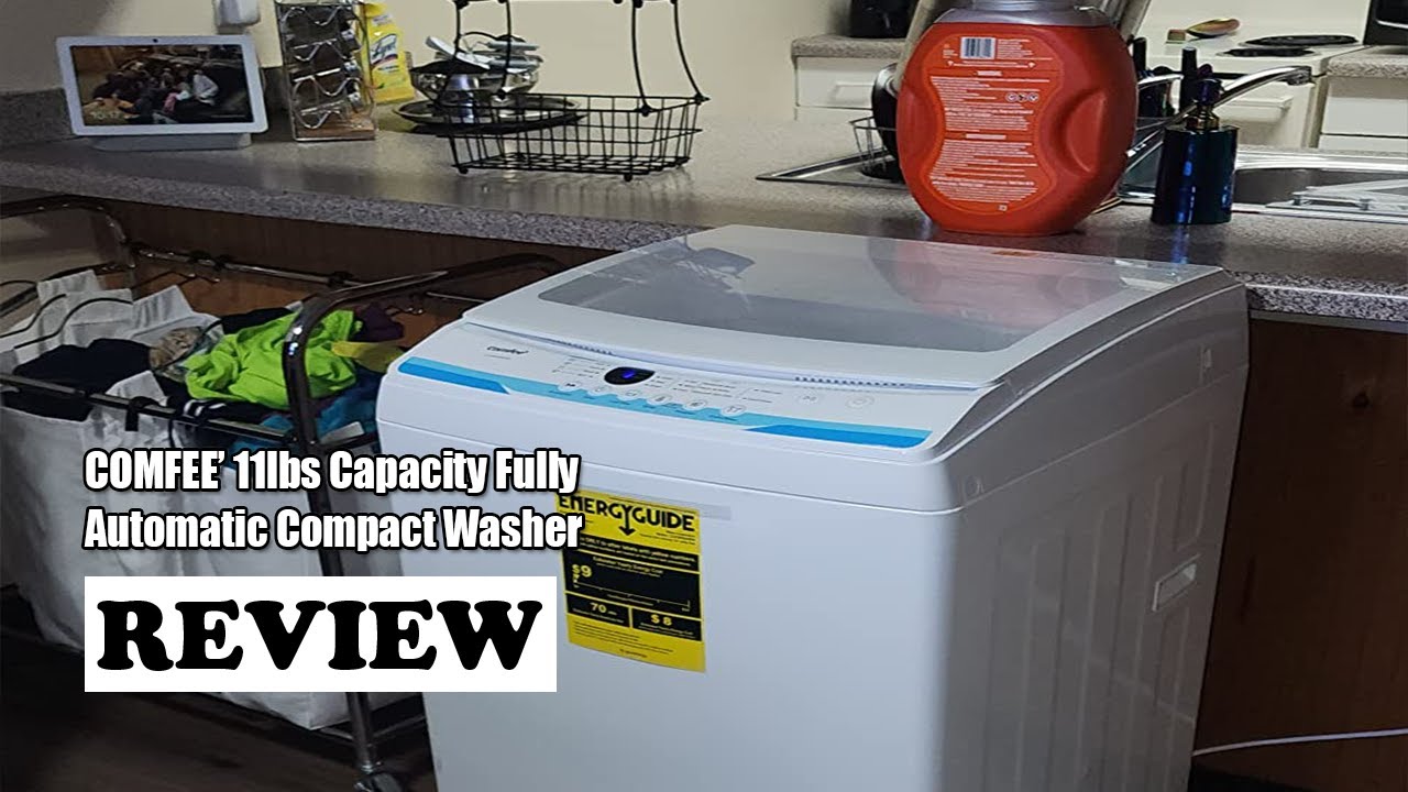 Mini washer with spin for RV or small house. Full review offgrid van portable  washing machine dryer 