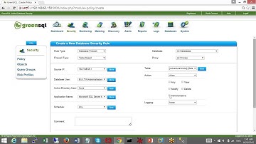 GreenSQL Product Demo - August 2015