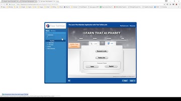 Testing with the Learn Thai Alphabet application