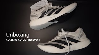 unboxing ADIZERO ADIOS PRO EVO 1