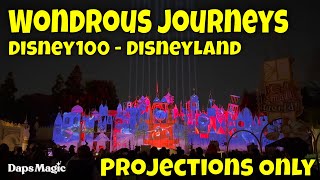 Wondrous Journeys  Projection Show  it's a small world  Disney100  Disneyland  4K