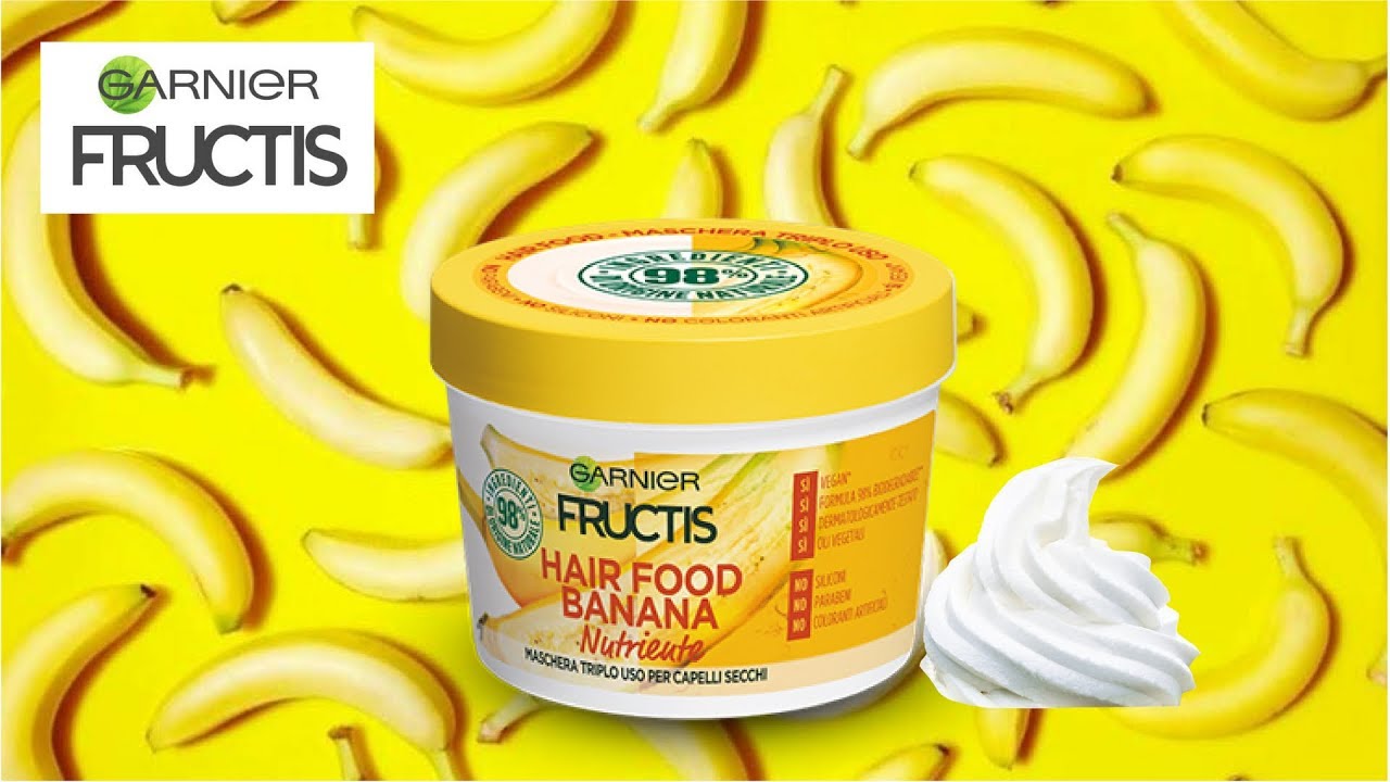 PROVATO CON VOI - Capelli - Nuova Maschera Triplo Uso Garnier Fructis Hair  Food Banana Nutriente - YouTube