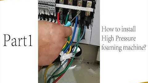 High Pressure Polyurethane Foaming Injection PU Machine Installation Instruction Video