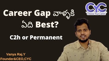 Career Gap వాళ్ళకి ఏది Best? | devops with aws coaching in hyderabad | CYC  | Vanya Raj